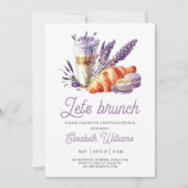 Invitation Brunch Anniversaire Purple (Devant)