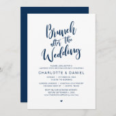 Invitation Brunch Après Le Mariage, Célébration De L'Élément (Devant / Derrière)