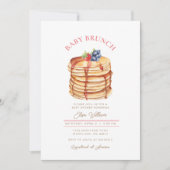 Invitation Brunch au baby shower au crêpe (Devant)
