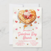 Invitation Brunch au coeur de la Saint-Valentin de Galentine (Devant)