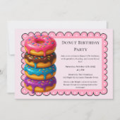 Invitation Brunch aux beignes | Fête d'anniversaire (Devant)