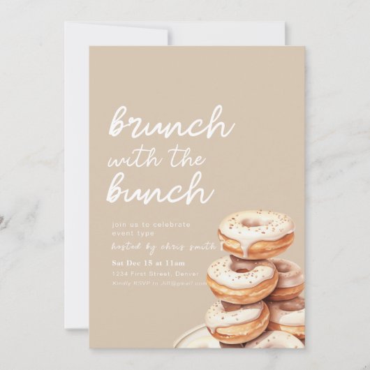 Invitation Brunch avec la Bunch Breakfast Party (Devant)
