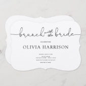 Invitation Brunch avec la douche de mariée (Devant / Derrière)