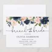 Invitation Brunch avec la douche de mariée (Devant / Derrière)