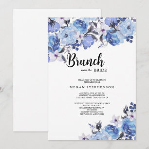 Invitation Brunch avec la Fête des mariées Bride Gold Green