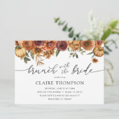 Invitation Brunch avec la Fête des mariées d'automne de la ma (Debout devant)
