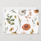 Invitation Brunch avec la Fête des mariées d'automne de la ma (Dos)