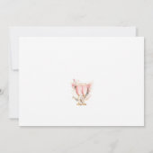 Invitation Brunch Avec La Fête des mariées Rose Bride Rose (Dos)