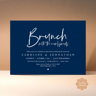 Invitation Brunch avec la fête des nouveaux mariés de la post