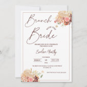 Invitation Brunch avec la mariée Fête de douche de mariage de (Devant)