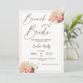Invitation Brunch avec la mariée Fête de douche de mariage de (Debout devant)