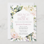 Invitation Brunch avec la mariée | Fête des mariées florale B (Devant)