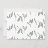 Invitation Brunch avec la mariée | Fleurs bleues (Dos)