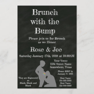Invitation Brunch avec le tableau de bord des bosses