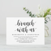 Invitation Brunch Avec Les Nouveaux Mariés, Elopement Mariage (Debout devant)