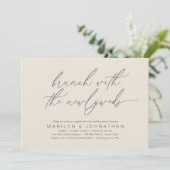 Invitation Brunch Avec Les Nouveaux Mariés, Mariage Post Célé (Debout devant)