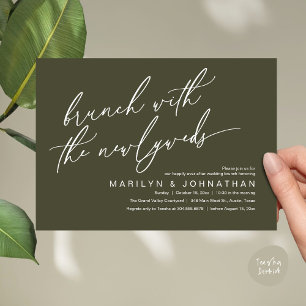 Invitation Brunch Avec Les Nouveaux Mariés, Mariage Post Célé