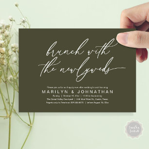 Invitation Brunch Avec Les Nouveaux Mariés, Mariage Post Célé