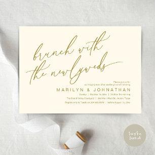 Invitation Brunch Avec Les Nouveaux Mariés, Mariage Post Célé