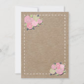 Invitation Brunch avec l'invitation de la mariée douche nupti (Dos)