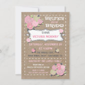 Invitation Brunch avec l'invitation de la mariée douche nupti (Devant)