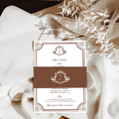 Invitation Brunch avec l'invitation de la mariée douche nupti