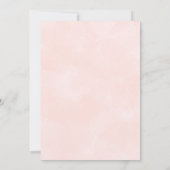 Invitation Brunch Baby shower floral rose vif (Dos)