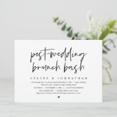 Invitation Brunch Bash, mariage, Elopement Mariage (Debout devant)