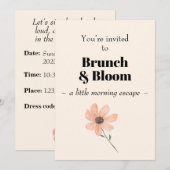 Invitation Brunch & Bloom (Devant / Derrière)