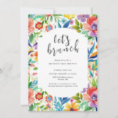 Invitation Brunch | Bright Florals Mothers Day Brunch (Devant)