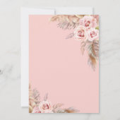 Invitation Brunch broussailleux et Fête des mariées en herbe  (Dos)