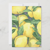 Invitation Brunch & Bubble Lemon Réception de Mariage (Dos)
