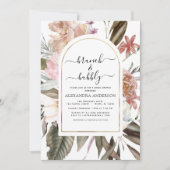 Invitation Brunch & Bubbly Boho Fête des mariées Bourgogne (Devant)