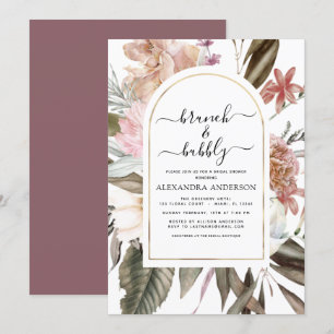 Invitation Brunch & Bubbly Boho Fête des mariées Bourgogne
