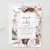 Invitation Brunch & Bubbly Boho Fête des mariées Bourgogne (Devant)