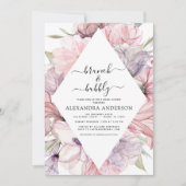 Invitation Brunch & Bubbly Boho Purple Fête des mariées Invit (Devant)