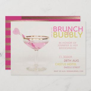 Invitation BRUNCH BUBBLY Bridesservatrices Déjeuner Brunch Co