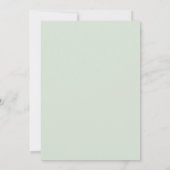 Invitation Brunch Bubbly Champagne Baby shower de verdure (Dos)