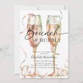 Invitation Brunch & Bubbly Champagne Bridal Douche (Devant)