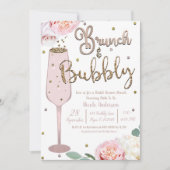 Invitation Brunch & Bubbly Champagne Mimosa Fête des mariées  (Devant)