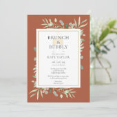 Invitation Brunch Bubbly Enterrement de Vie de Jeune Fille Ve (Debout devant)