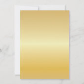 Invitation Brunch Bubbly Fête des mariées acclamer l'or (Dos)