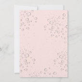 Invitation Brunch Bubbly Fête des mariées blush pampas luxe (Dos)