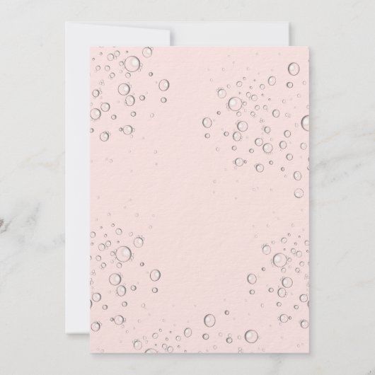 Invitation Brunch Bubbly Fête des mariées blush pampas luxe (Dos)