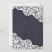 Invitation Brunch Bubbly Fête des mariées dentelle soleil lum (Dos)