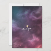 Invitation Brunch Bubbly Fête des mariées Étoiles de nuit Sky (Dos)