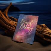 Invitation Brunch Bubbly Fête des mariées Night Star Sky Gala