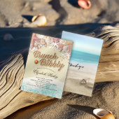Invitation Brunch Bubbly Fête des mariées Summer Beach Starfi