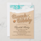 Invitation Brunch Bubbly Fête des mariées Summer Beach Starfi (Devant)