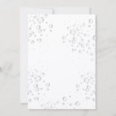 Invitation Brunch Bubbly Fête des mariées tournesol verdure (Dos)